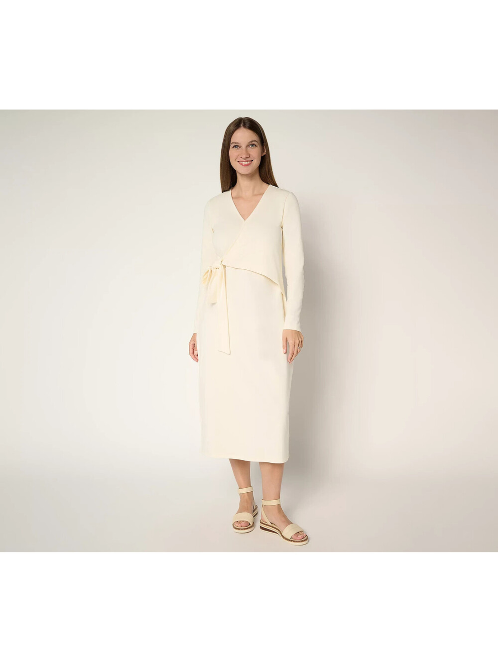Peace Love World Regular French Terry Tie Waist Dress Pristine,X-Large  #6C